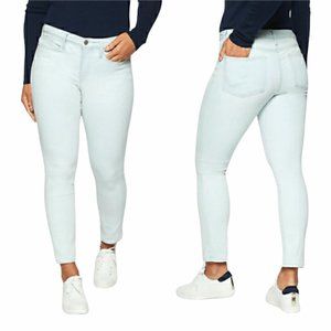 ATHLETA Sculptek Skinny Crop Jean Glacier Wash NWT